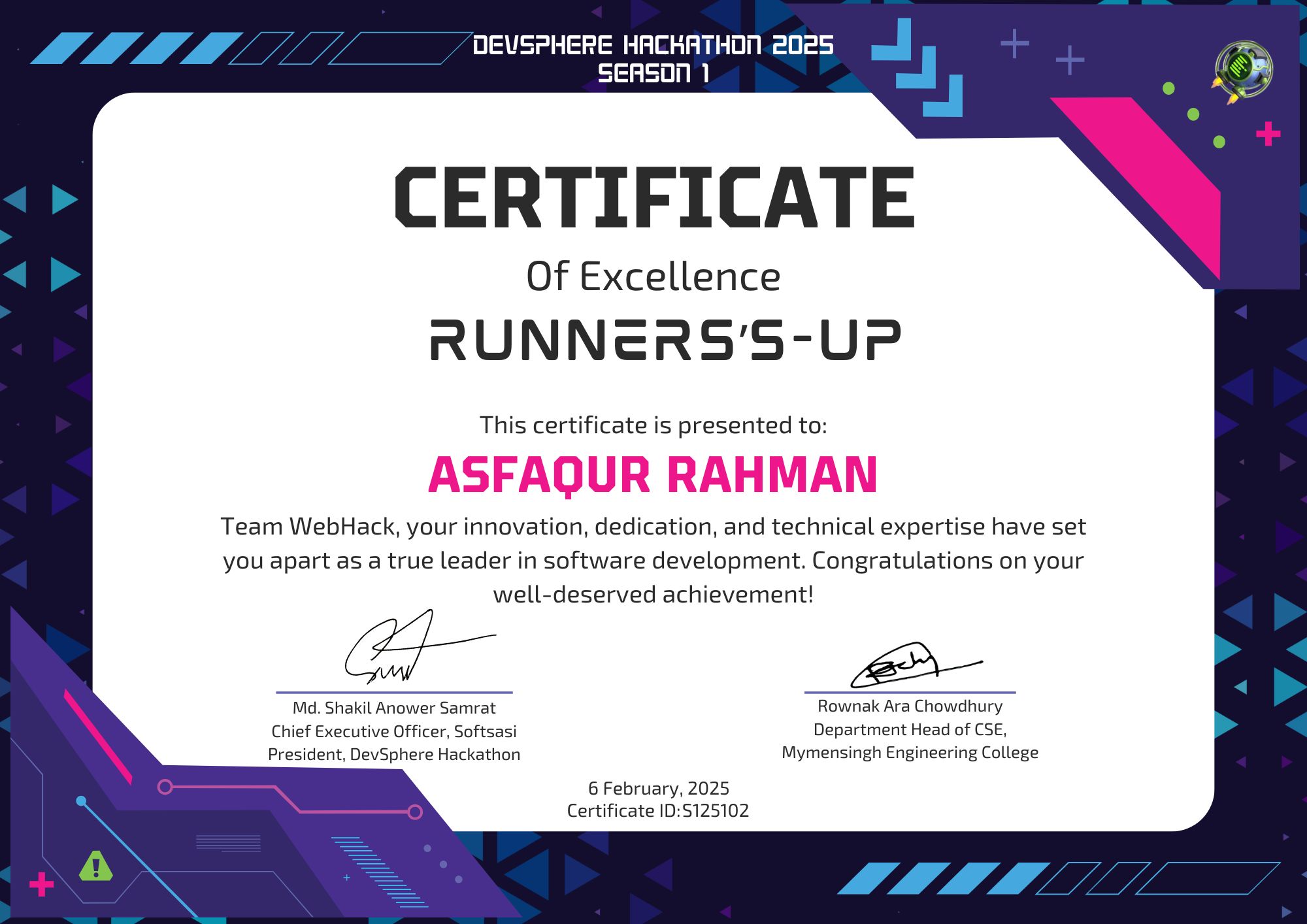 Verified Certificate S125102